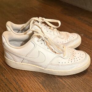 Nike White Leather Sneakers